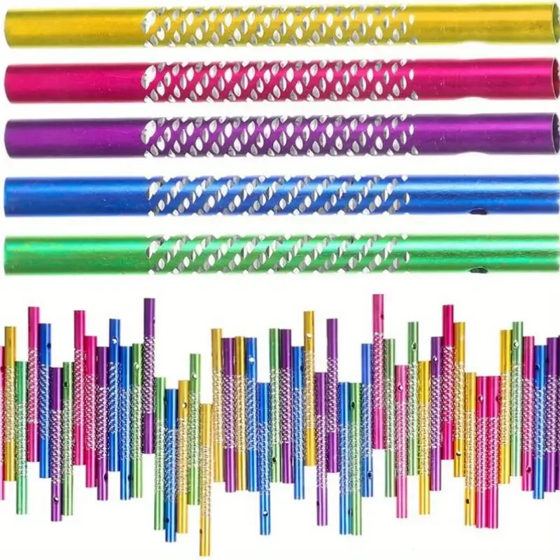 New Design  DIY Wind Chime Replacement Tubes with 6 Meters Long Cord Empty Wind Bell Colored Wind Chime Supplies for Home Decor