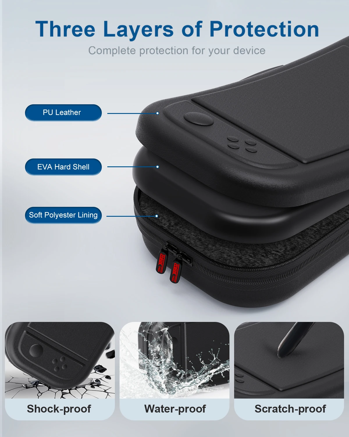 Travel Carrying Protective Case For Nintendo Switch 2 Console PU Hard Shell Storage Bag Pouch for Switch 2 Accessories