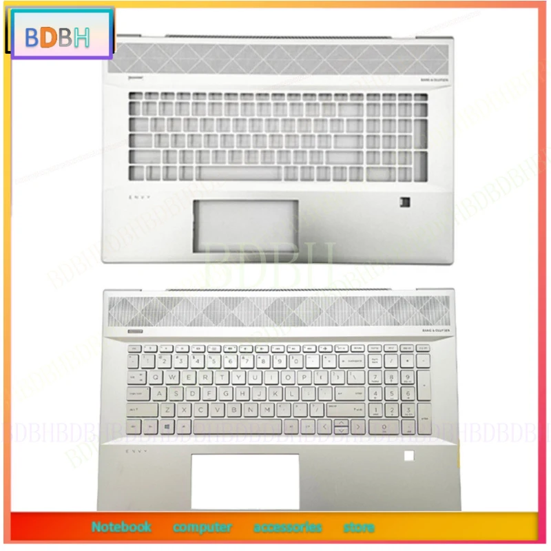 

Для HP ENVY 17M-CE 17-CE TPN-W145: Клавиатура с подсветкой и подставкой для рук, серебристая, L57592-001