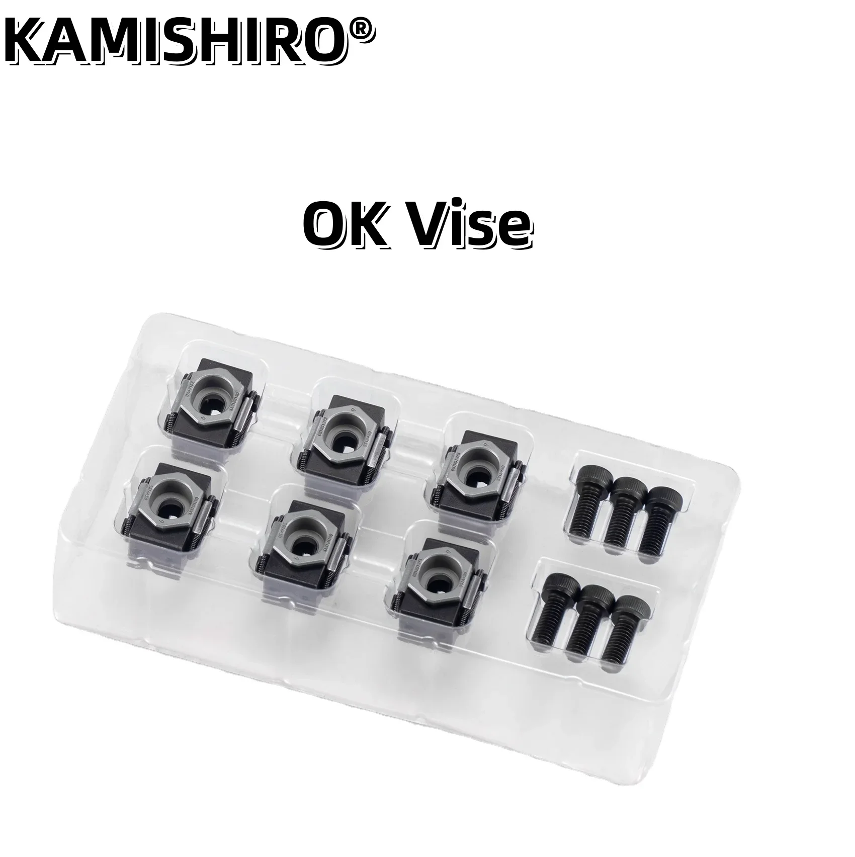 4 peças m6 parafuso mini ok torno de aço inoxidável cnc fixação modular cunha braçadeiras torno para máquina cnc 3thaxis 4thaxis 5thaxis