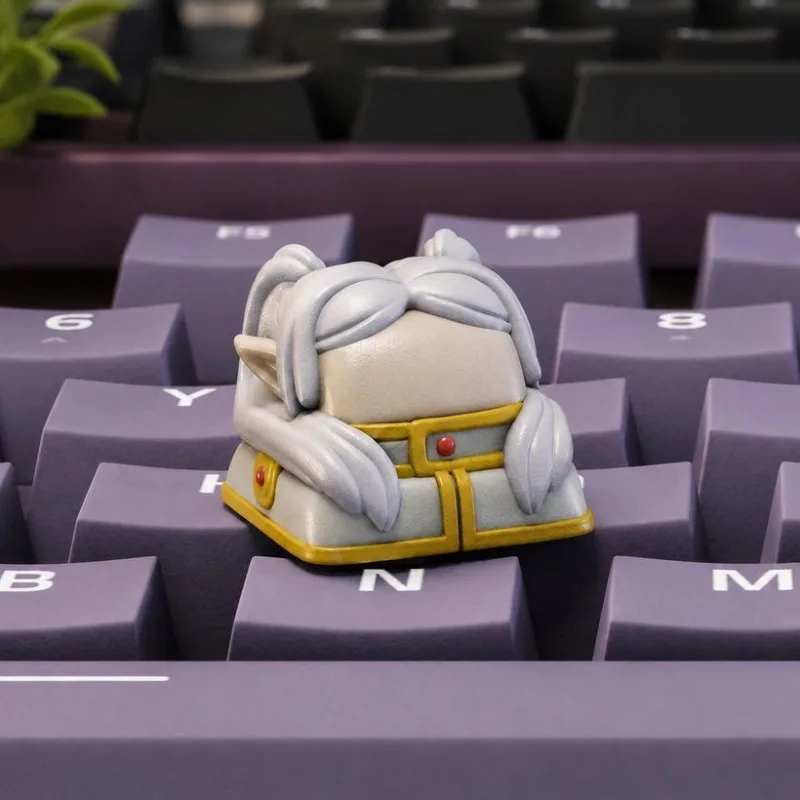 Cute 3D-Printed Anime Character-Themed Creative and Unique Keycaps, Q-Style Mechanical Keyboard Caps as Personalized Gifts