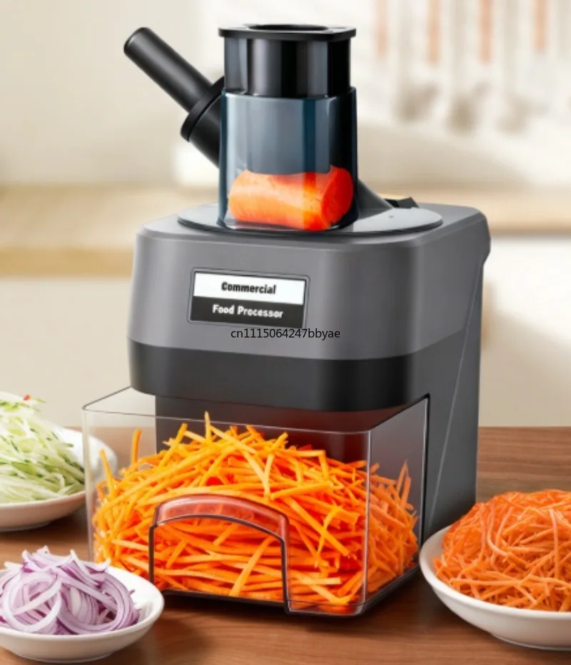 For Commercial Automatic Electric Vegetable Cutter Potato Carrot Slicer Dicer Shredder Small Restaurant Food Processor
