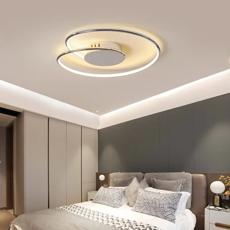 

Modern Led Ceiling lights Chrome/Gold Finished for Living Room Bedroom study room Decor Home Lighting 90-260V Ceiling Lamp