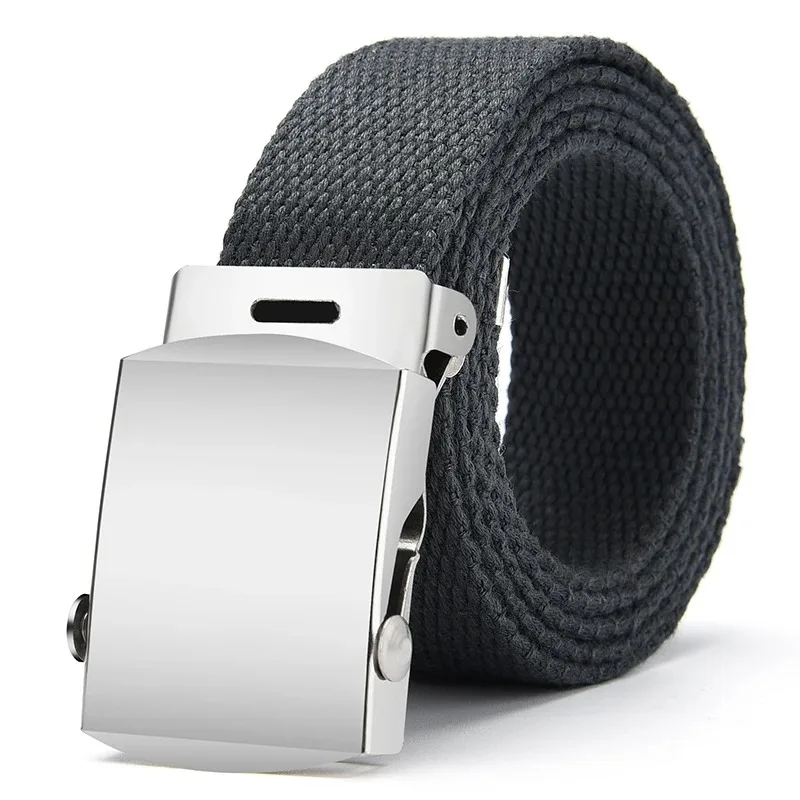 1 Cinturón Táctico Unisex de Moda, Cinturón Casual para Hombre y Mujer, Cinturón de Lona, Cinturón de Tela, Ceinture Femme