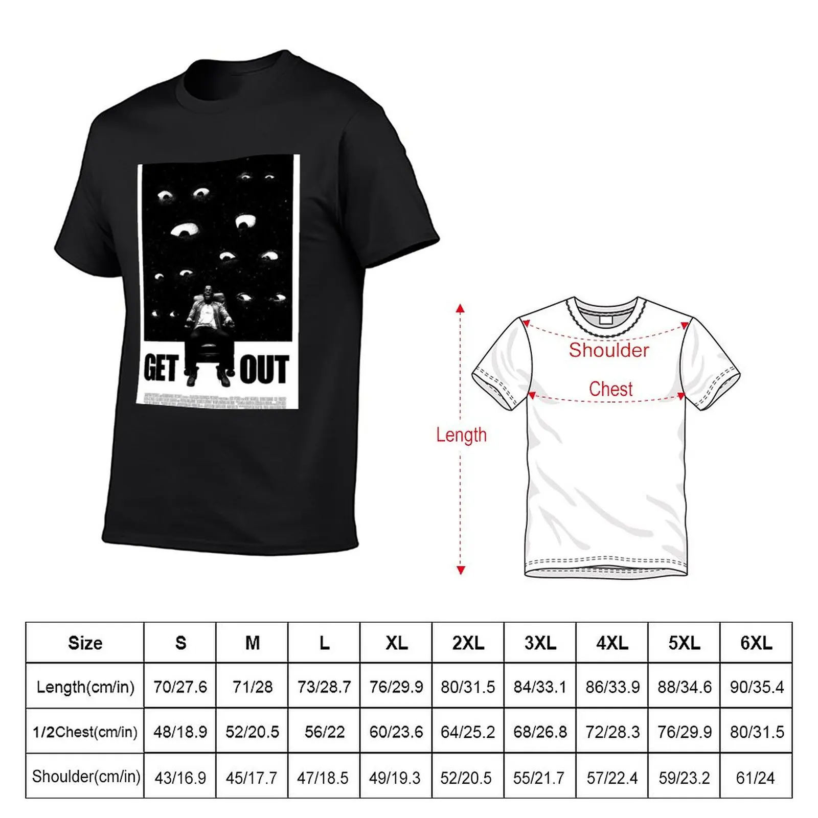 New Get out T-Shirt Aesthetic clothing T-shirt for a boy plus size t shirts slim fit t shirts for men