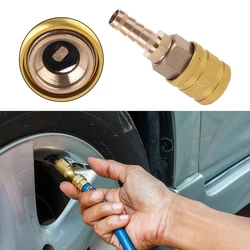 8mm Car Tire Valve Clip Pump Nozzle Clamp Solid Brass Quick Connect The Inflation Connector Air Chuck Inflator Pump Adapter