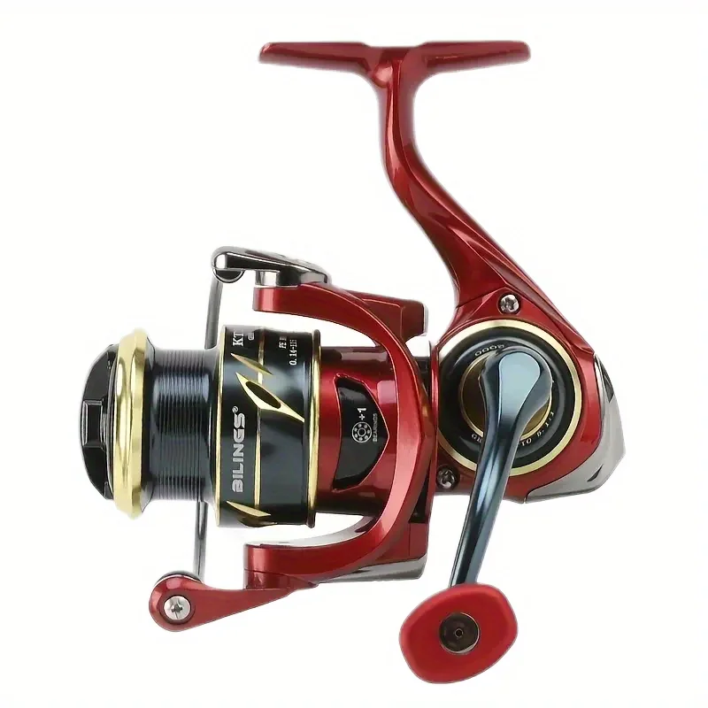 BILLINGS KT Series,5.1:1 Gear Ratio,13LB Max Drag,Shallow Spool,Spinning Fishing Reel,For Freshwater Saltwater