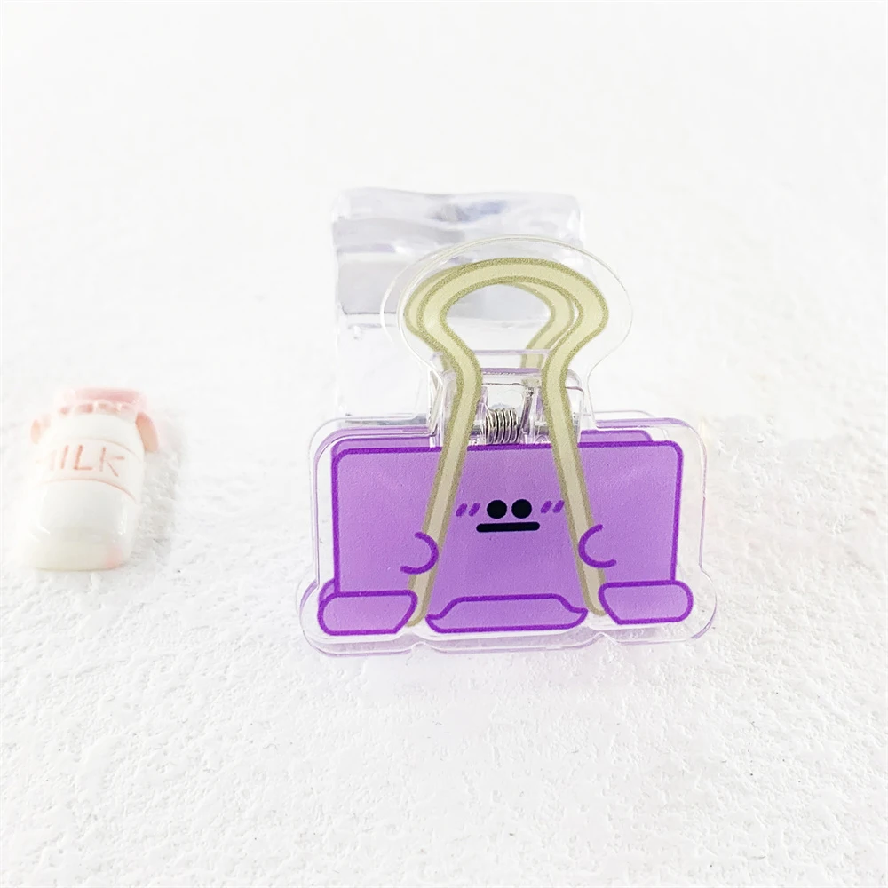 1~5PCS Vibrant Acrylic Clips For Tabletop Decoration Fashionable Decorative Unique Organizational Office Supplies Energetic