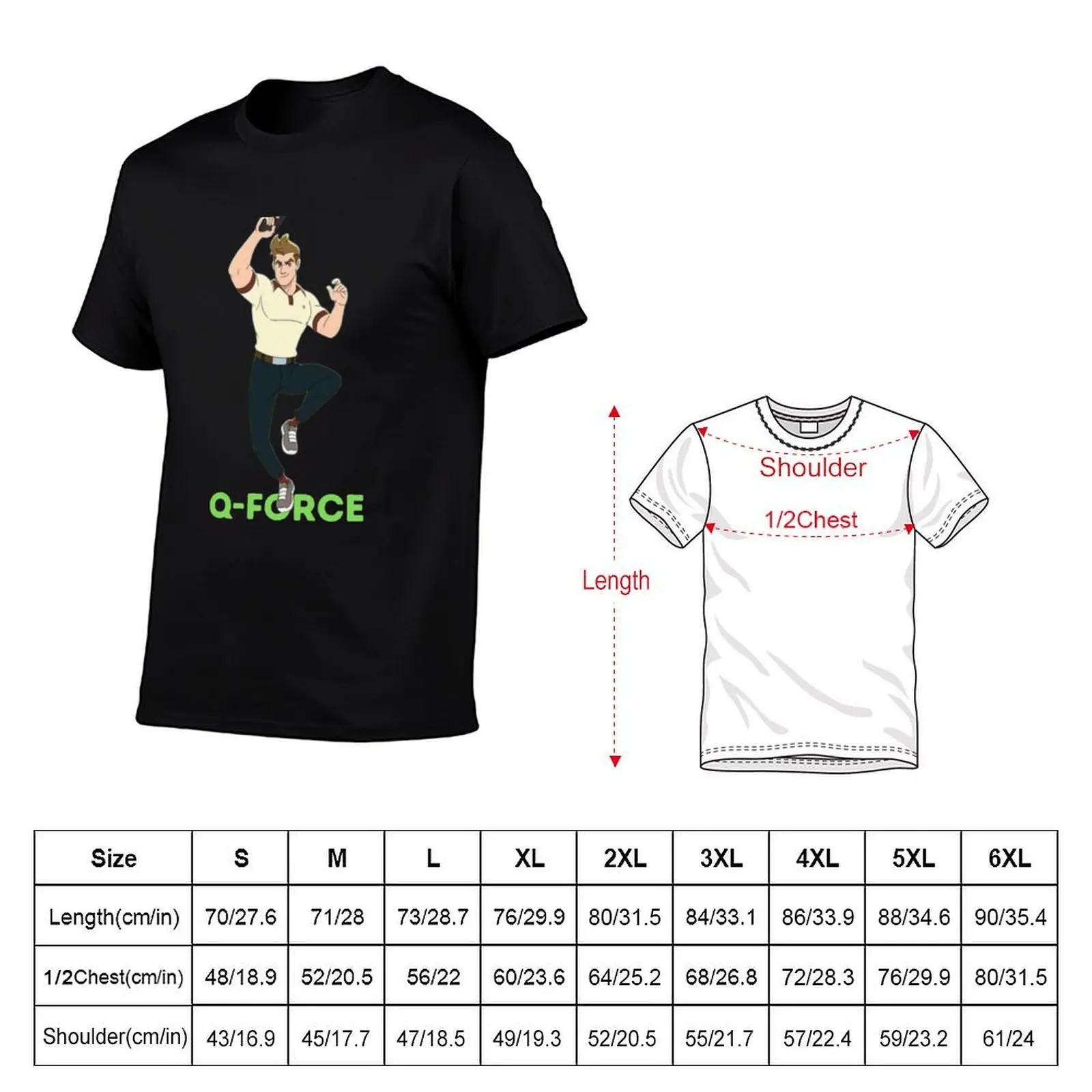 q-force T-Shirt Ultra Soft Breathable Tee Top