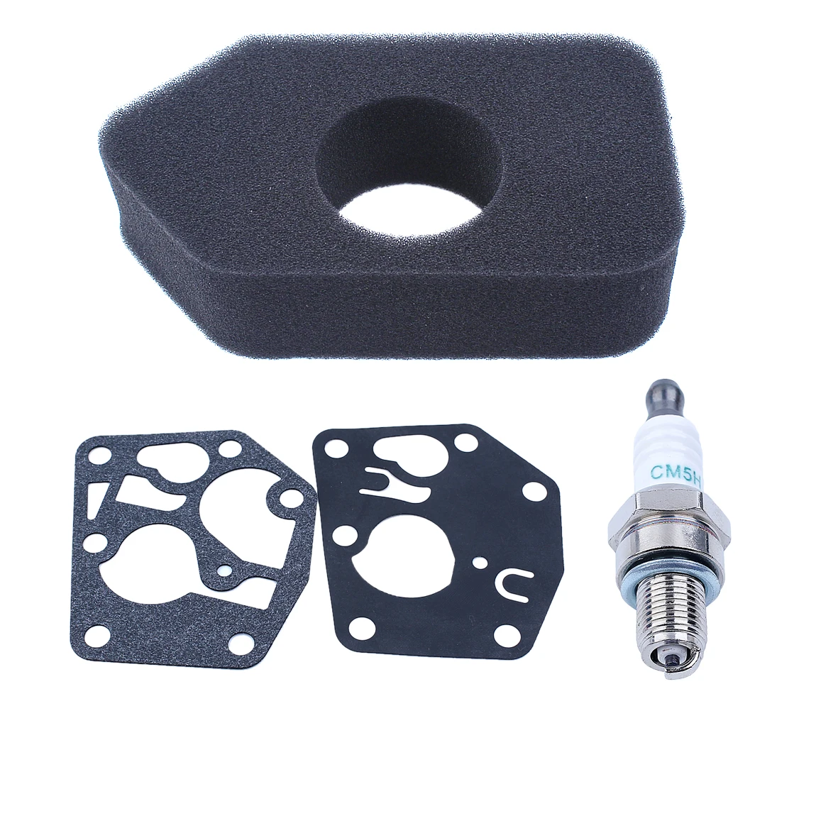 

Air Filter Membrane Gasket Spark Plug Kit, For B&S #S 4216, 5086K, 5088, 5088H, 5099, 698369, For B&S 495770, 795083