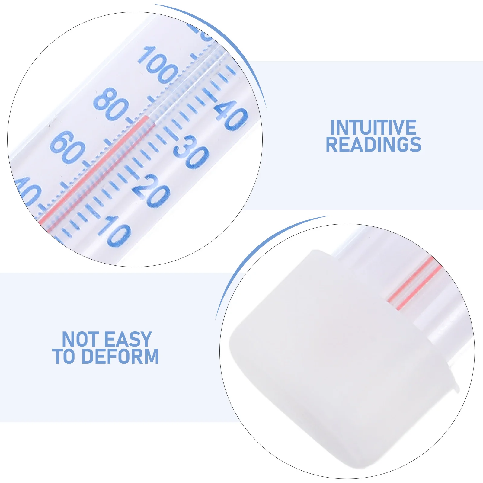 Termómetro de alimentos duradero de alta precisión, medidor de temperatura para refrigerador, congelador, temperatura de cocina precisa, 2 uds.