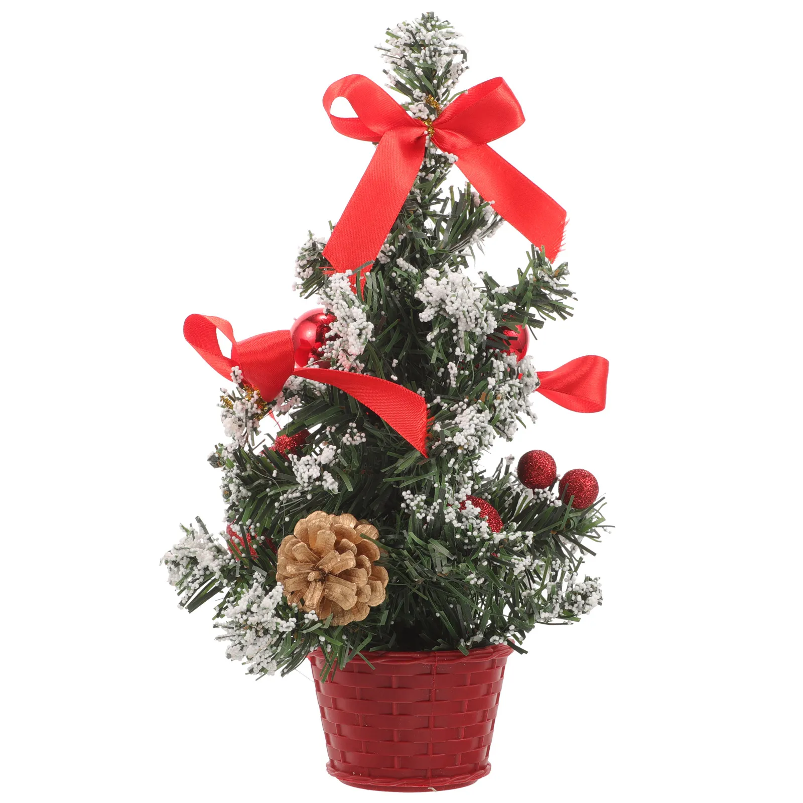 

Desktop Christmas Tree Xmas Ornaments Tabletop Pine Trees Decoration Simulated Decorations Mini Display