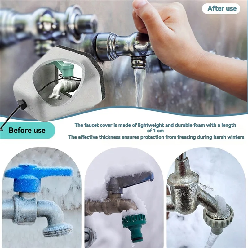 Promotion! Outdoor Faucet Covers For Winter, Freeze Protection, Reusable Insulated Spigot Covers