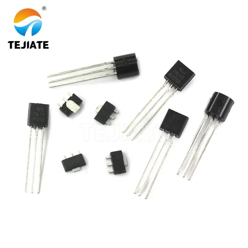 5 قطعة TEJIATE الصمام الثلاثي 78L05 78L06 78L08 78L09 78L10 78L12 78L15 الجهد المستقر ثلاثة منافذ أنبوب ثلاثي SMD DIP نوع