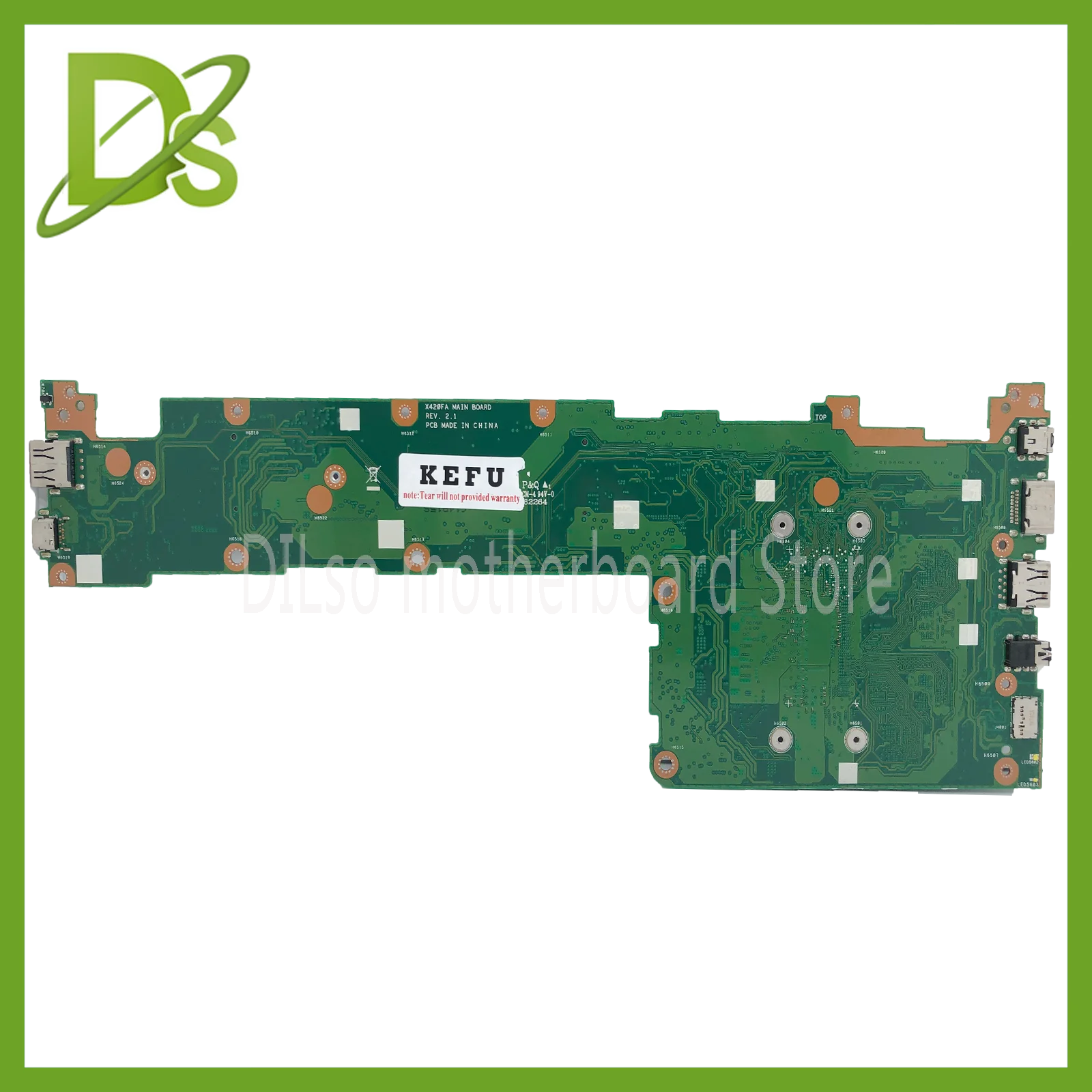 Imagem -03 - Kefu-placa-mãe Portátil para Asus Vivobook 14 X420 X420f I38145u I59265u i7 8gb de Ram 100 Totalmente Testado