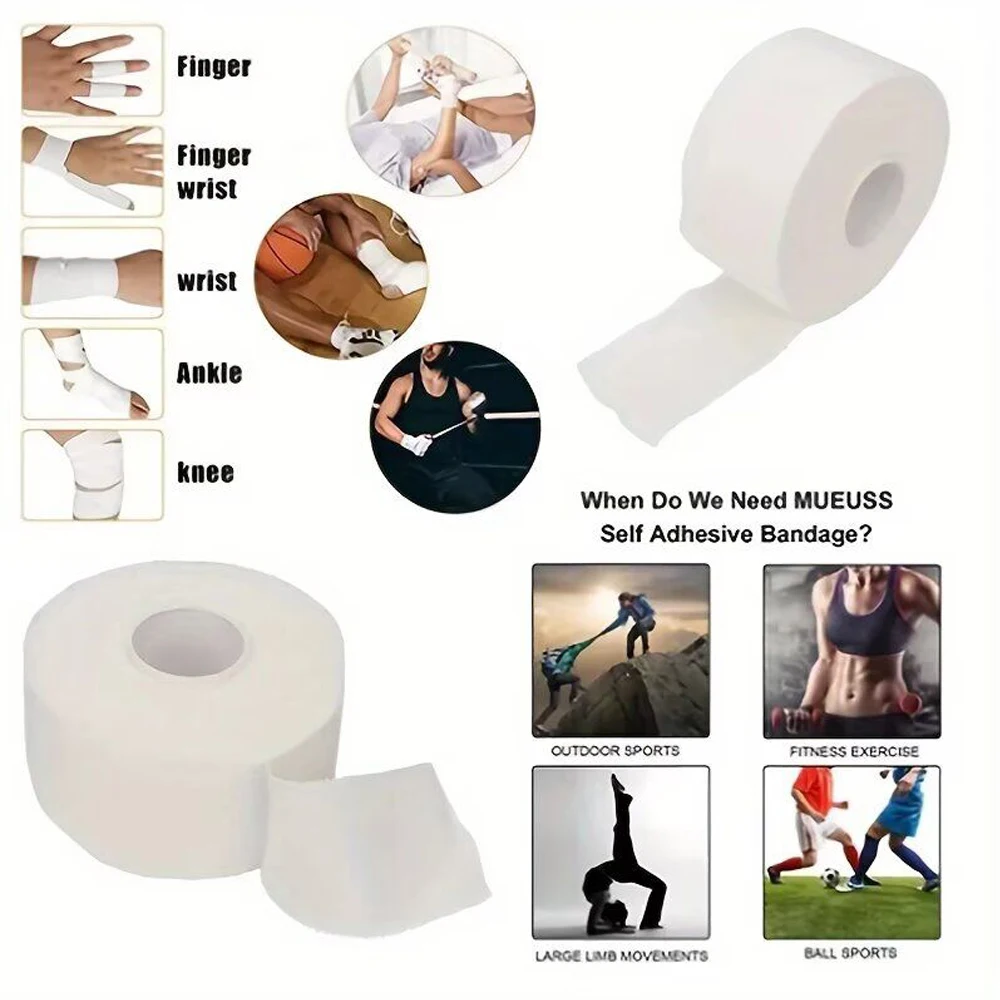 1olls Athletic Sports Tape - Easy Tear, Strong Adhesion, No Residue for Gymnastics, Boxing, First Aid (Serrated Edges)