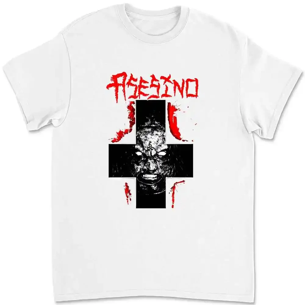 Asesino'Cross Face'(Brujeria,Transmetal,Carcass) T-shirt WK5U