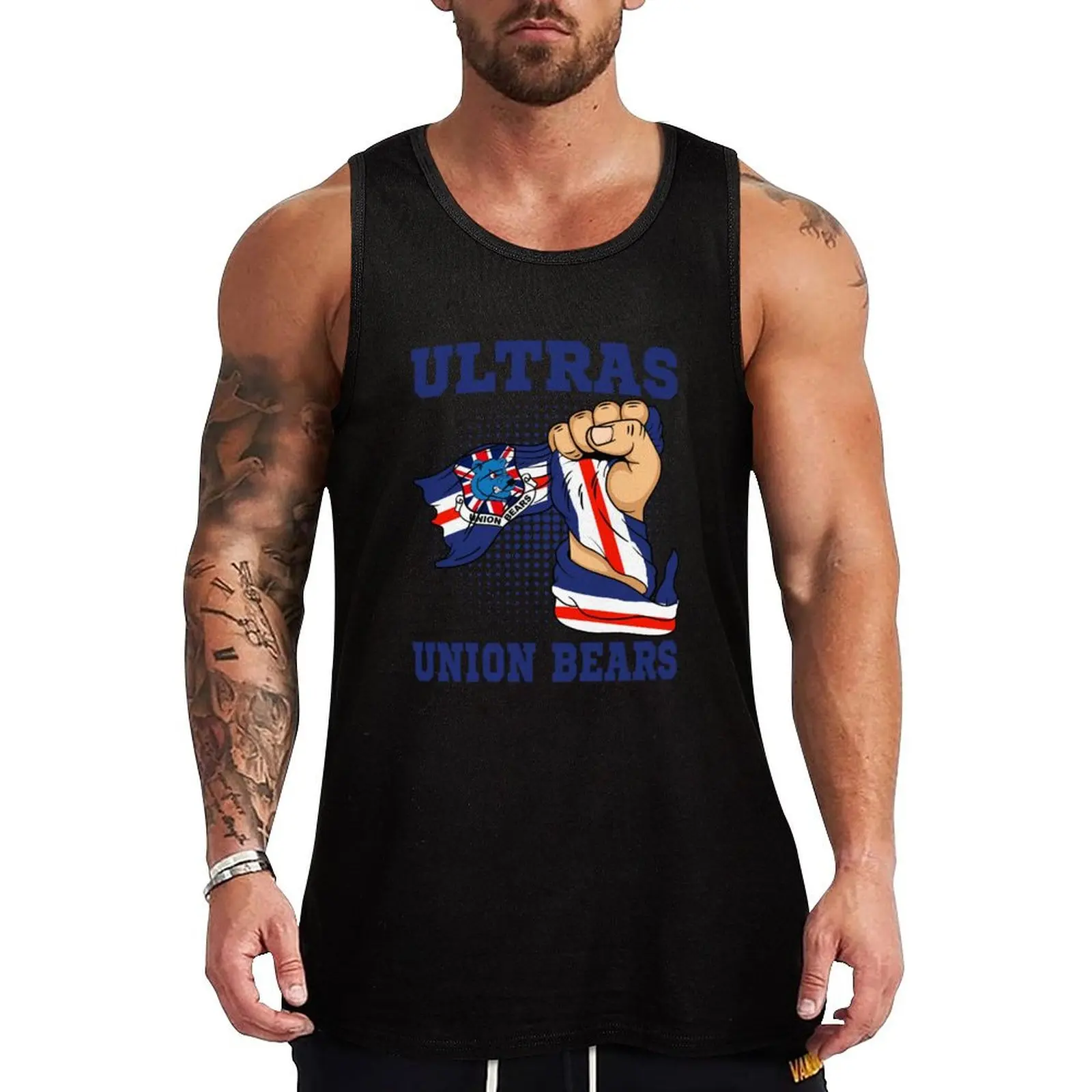 Union Bears Tank Top Daily Loose Tank Top Casual Sleeveless Summer Wear