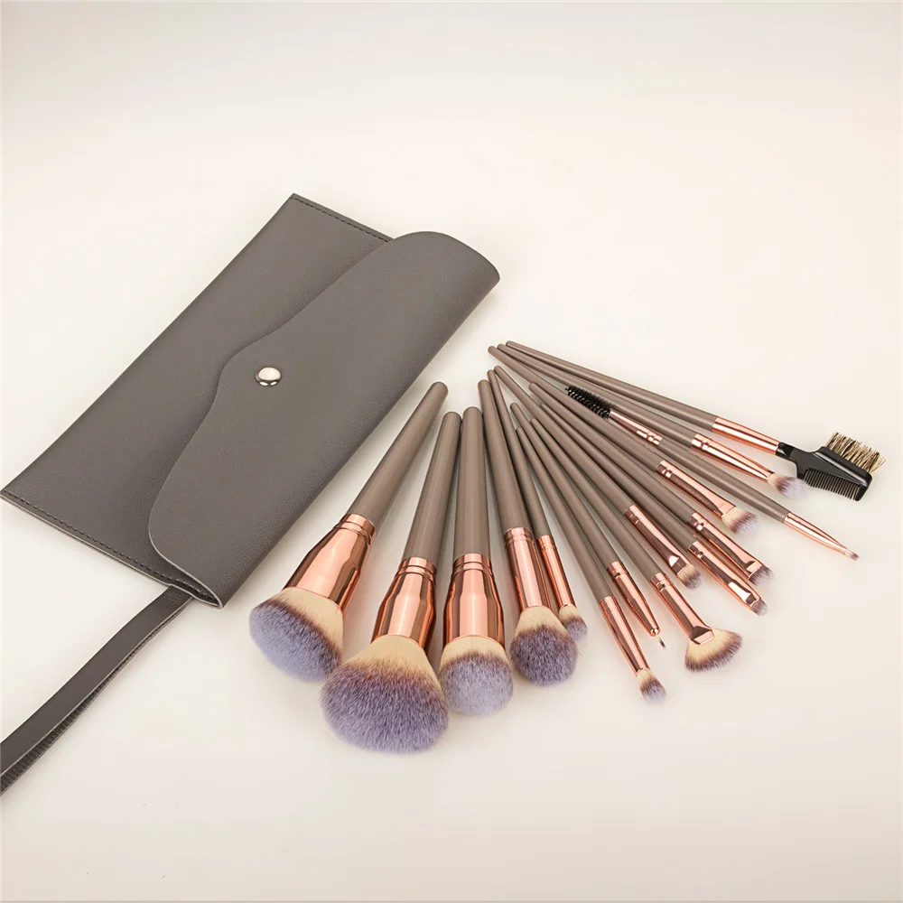 KOSMETYKI Makeup Brushes Set Eyeshadow Eyebrow Eyelash Foundation Beauty Cosmetics Make Up Brush Bag Tools Brochas De Maquillaje