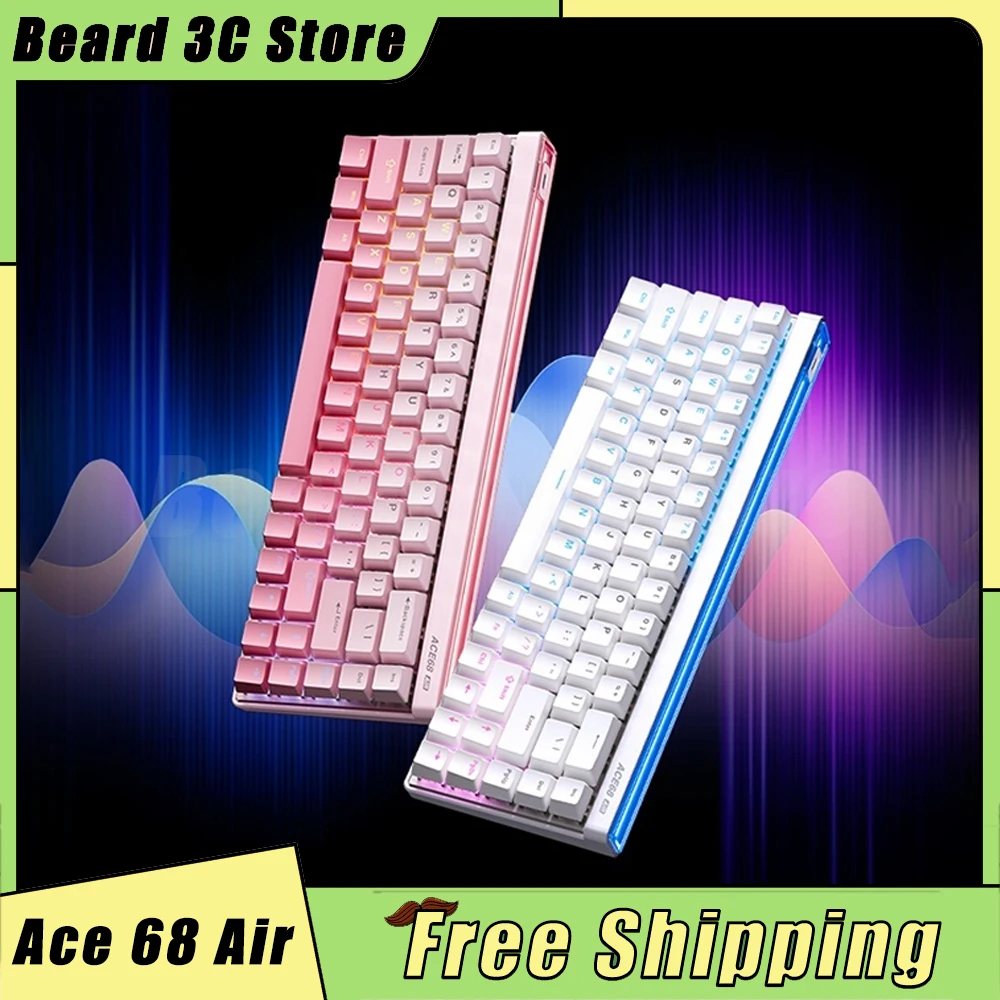 

MCHOSE Ace 68 Air Magnetic Swtich E-sports Keyboard Custom Wired Keyboard 8K 0.1ms Low Delay Gaming Keyboard Office PC Gift