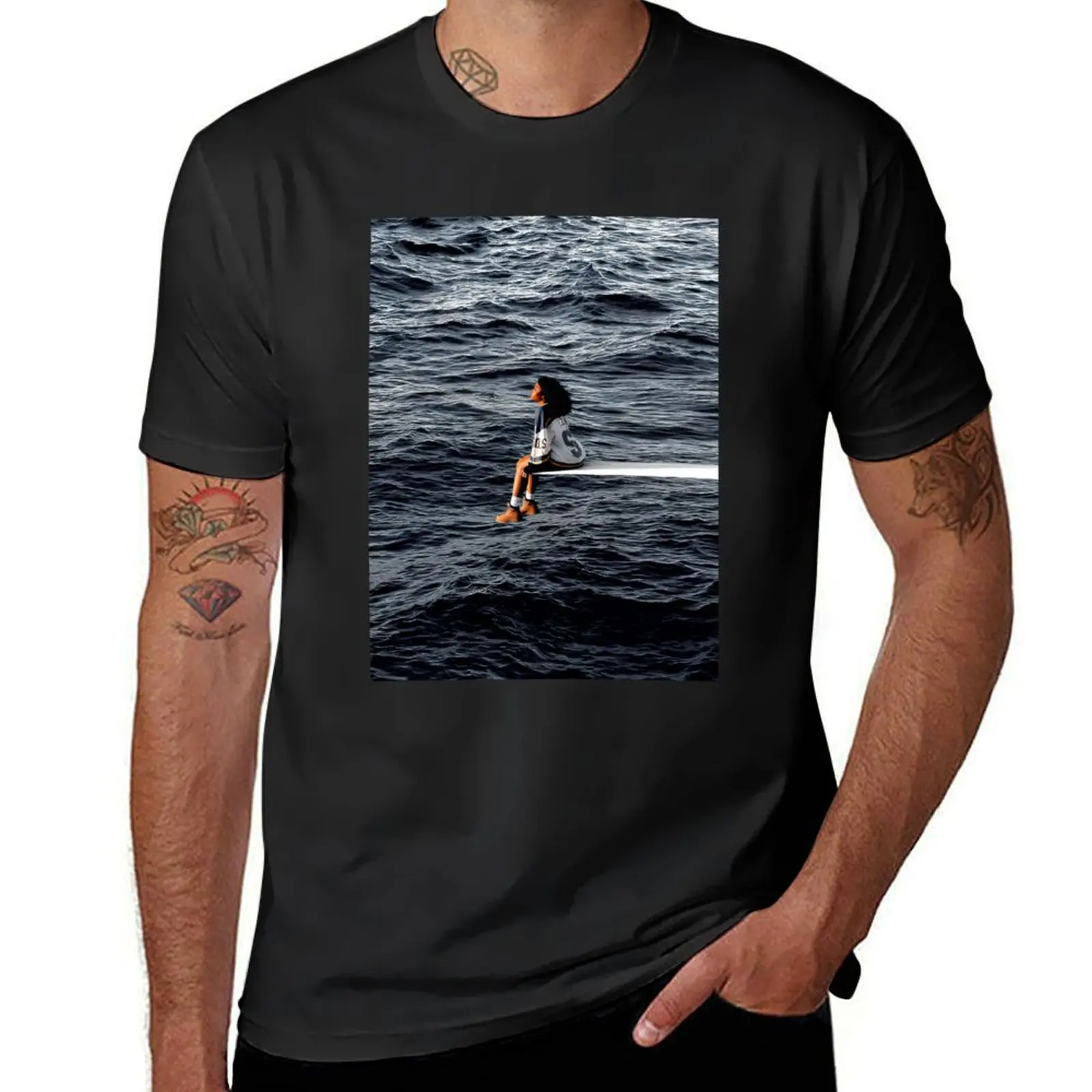 sza - sos T-Shirt tops new edition Short sleeve tee heavyweights mens vintage t shirts