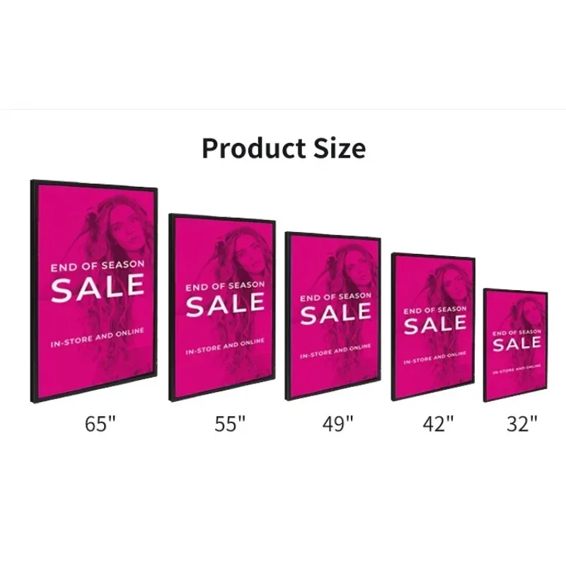 Interactive Touch Display Panel 1080P 4K Infrared Capacitive Screen 32-65 Inch Kiosk Use Capacitive Touch Screen for Business