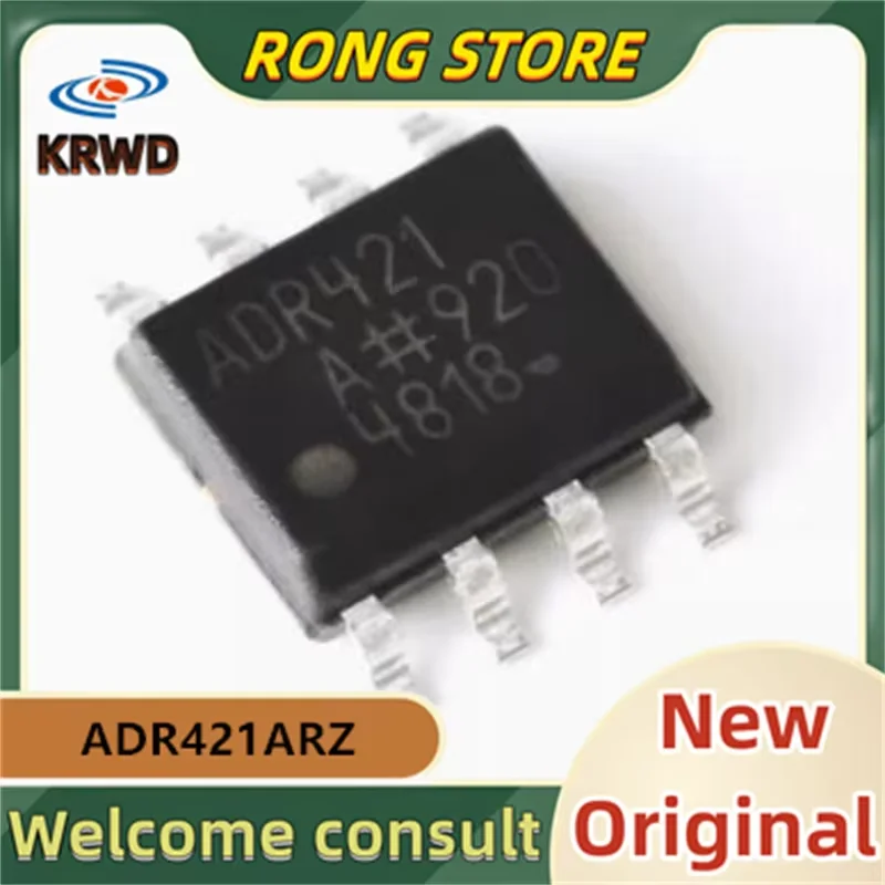 5PCS ADR421  New and Original Chip IC SOIC-8 ADR421ARZ-REEL7 ADR421ARZ-REEL ADR421ARZ ADR421AR ADR421A