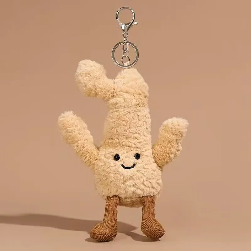 Neueste Simulation Ingwer Rucksack Anhänger gefüllte Plüschtier Puppe Cartoon Anime niedliche Kindergeburtstagsgeschenk lustige Puppe