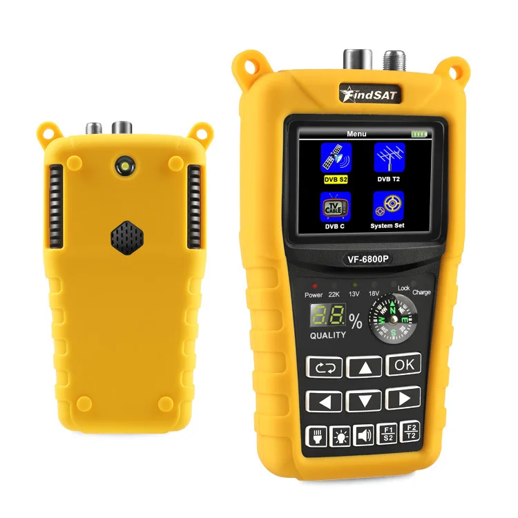 VF-6800P HD Digital Satellite Finder Optimized Alignment for DVB-S2 T2 C