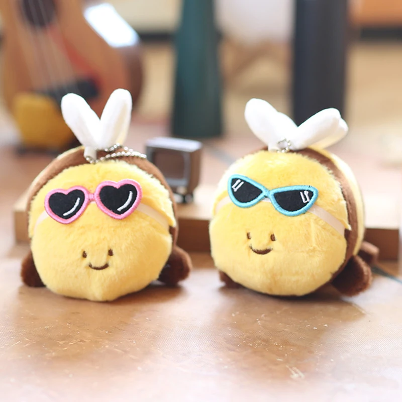 Mignon équation de lunettes de soleil en peluche beurre jouets pendentif mini sac à dos tentures ornements cadeaux