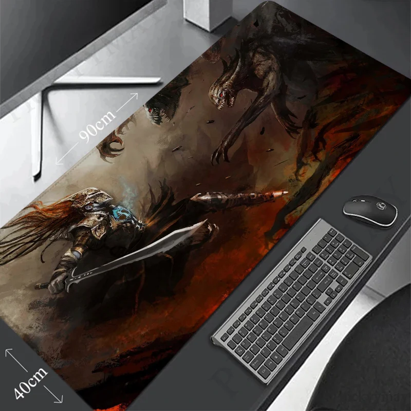 Monster Fight Gaming Mouse Pad Anime Deskmat Office Accessories Mousepad Gamer Desk Mat Game Mats Mause Pads Pc Xxl Desktop Mice