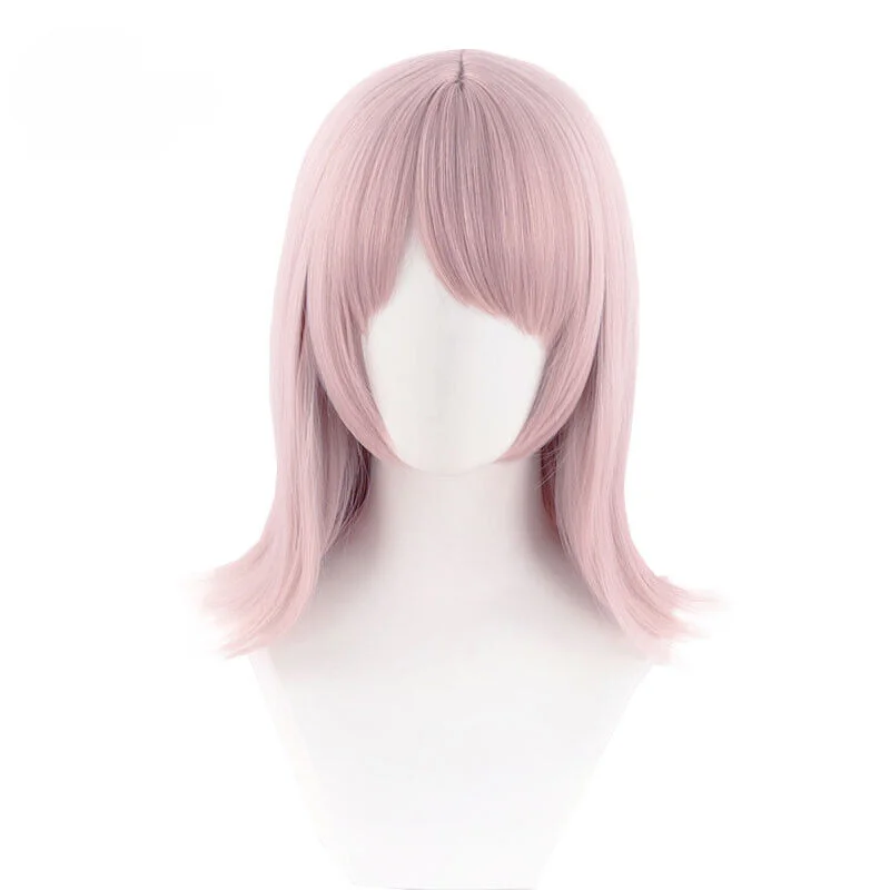 

Anime Kiga Cosplay Wig 38cm Women Medium Long Straight Pink Synthetic Hair