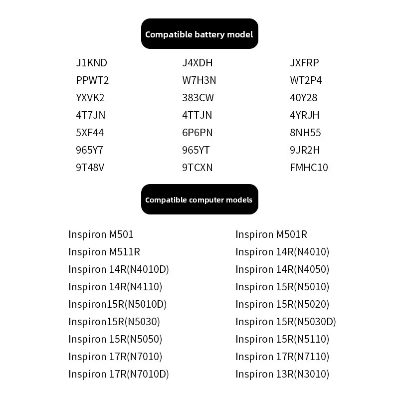 Для Dell N4010 N4050 N5010 J1KND N3010 N5110 N7010 Сменный аккумулятор для ноутбука Оригинальный низкая цена