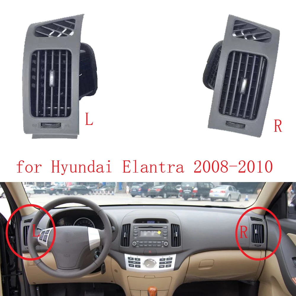 

HUIYAN LHD/RHD 2PCS Genuine car air conditioner outlet for Hyundai Elantra 2008-2010 air conditioning vents