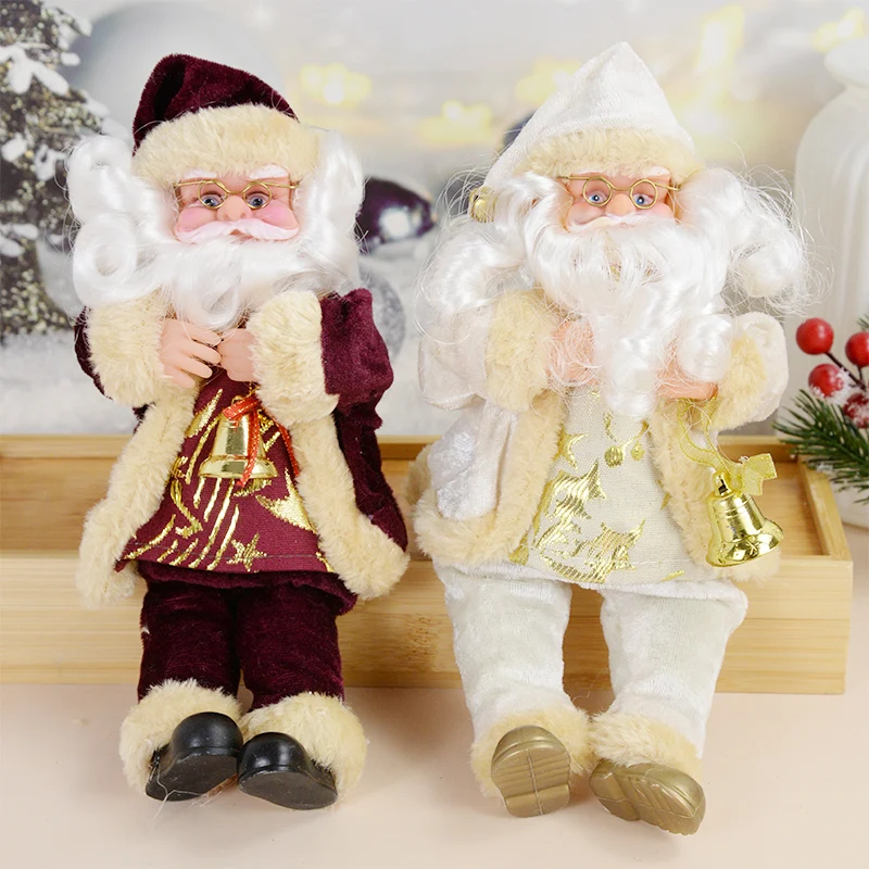 

Santa Claus Doll Christmas Tree Ornaments Merry Christmas Decorations for Home Xmas Navidad Natal Decor Kids Gifts New Year 2023