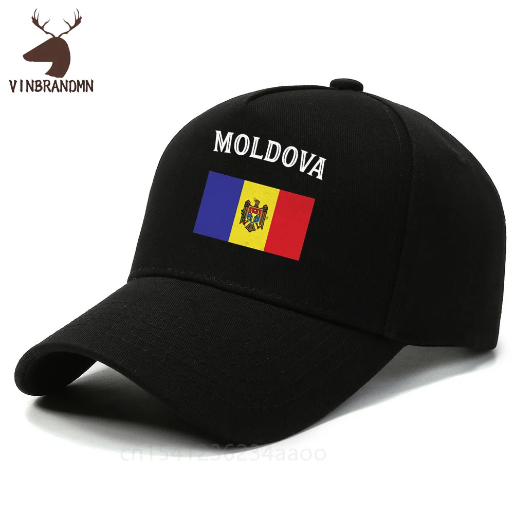 Moldova National Emblem Retro Design Baseball Caps Summer Casual Caps Moldova Flag Sun Visor Hat Outdoor Snapback Adjustable Cap