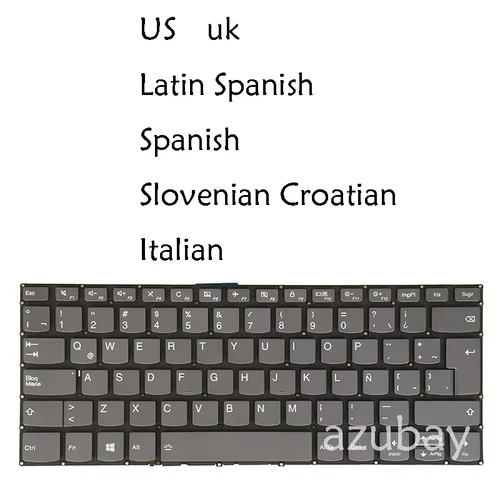 Imagen 1 del producto Teclado de portátil para Lenovo Ideapad Flex-15IIL, Flex-15IML, Flex-15IWL, Flex 5-1470, Flex 5-1570, PC4C-SP, EE. UU., Reino Unido, Español Latino