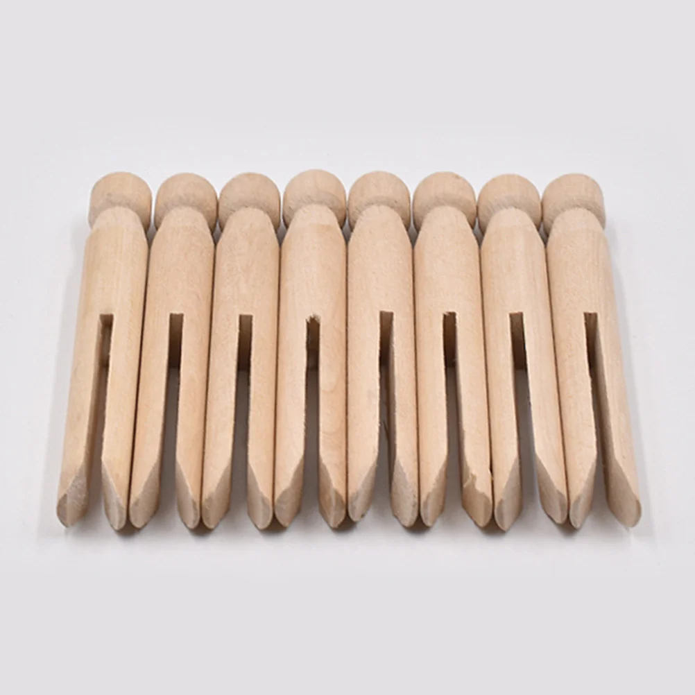 15 Pcs Wood Pins Unfinished Wood Clips Wooden Clips DIY Graffiti Clamps for Crafts and Art Projects