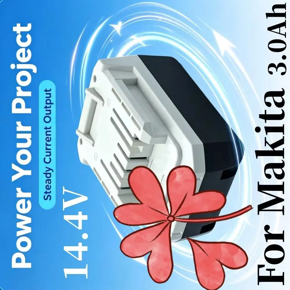Rechargeable Li-Ion Battery 14.4V ..0AH Compatible FOR Makita Models BL1415G BL1413G BL1460G DC18WA UH480D UH520D UM165D UR140D