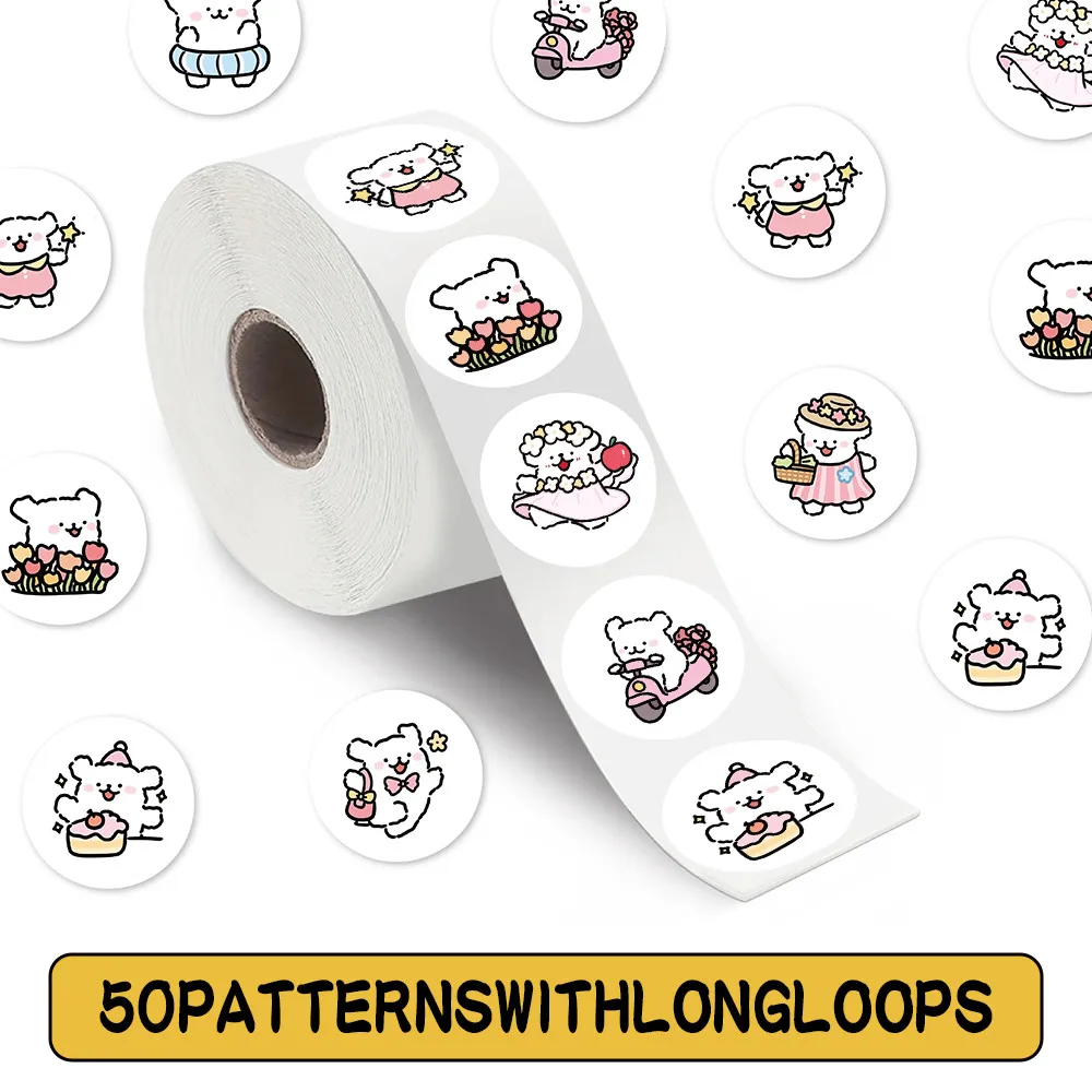 

500 шт./рулон, милые мультяшные мальтийские уплотнительные наклейки-наклейки в стиле граффити для багажа, чехлов для телефонов, ноутбуков (LanLanStickersWorld Store)