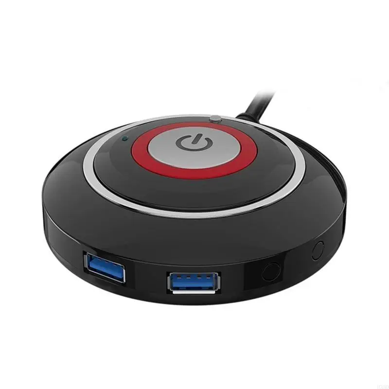 2025 جديد تبديل الكمبيوتر مزود الطاقة تشغيل/إيقاف تشغيل محول زر الضغط الجولة الكبيرة مع قوس كابل 160 سم لمضيف كمبيوتر سطح المكتب