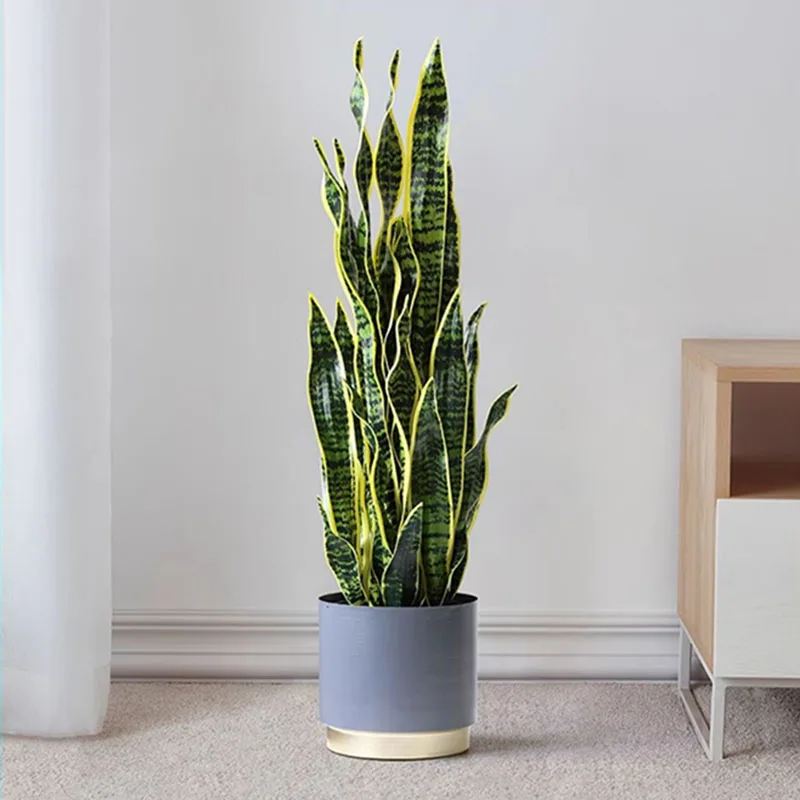 

Artificial Snake Plant 2.95FT Fake Sansevieria Tree Real Touch Artificial Tiger Piran Plants For Home Office Garden Shop Decor