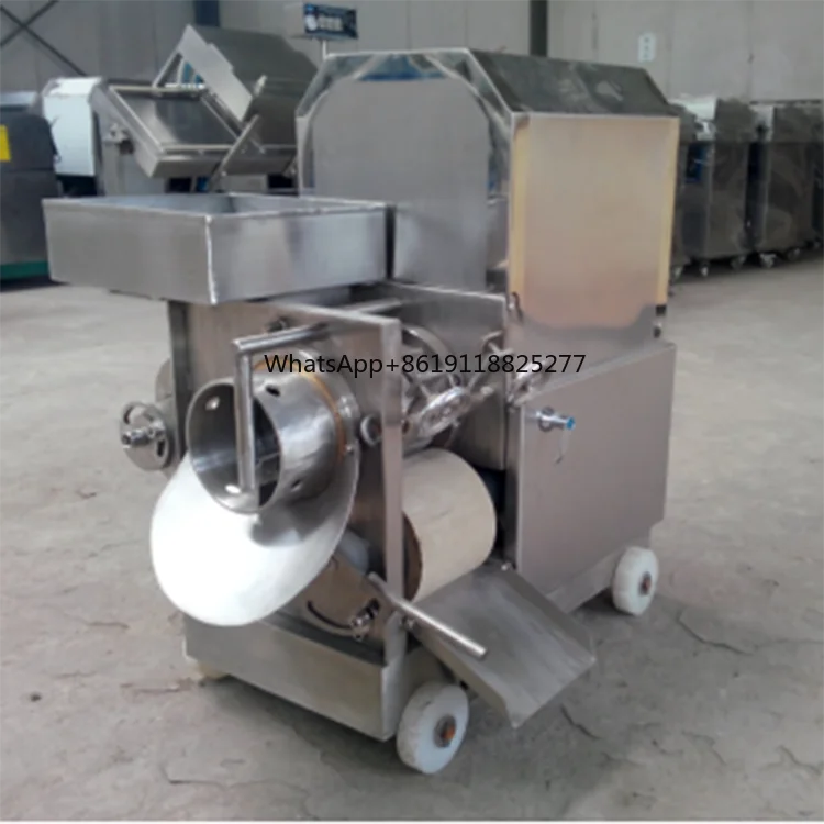 SUS304 Separation of shrimp meat from shrimp shells Crab shrimp fish deboning filleting machine / meat bone separator