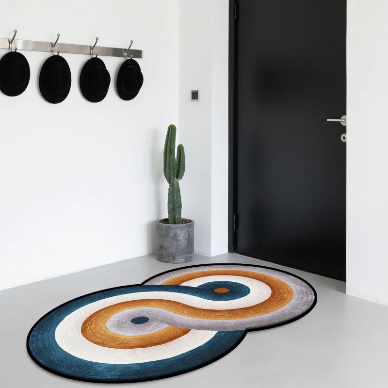 

VIKAMA Modern Minimalist Rug: Comfortable and Machine-Washable Living Room, Sofa, and Entryway Rug for Home Decor