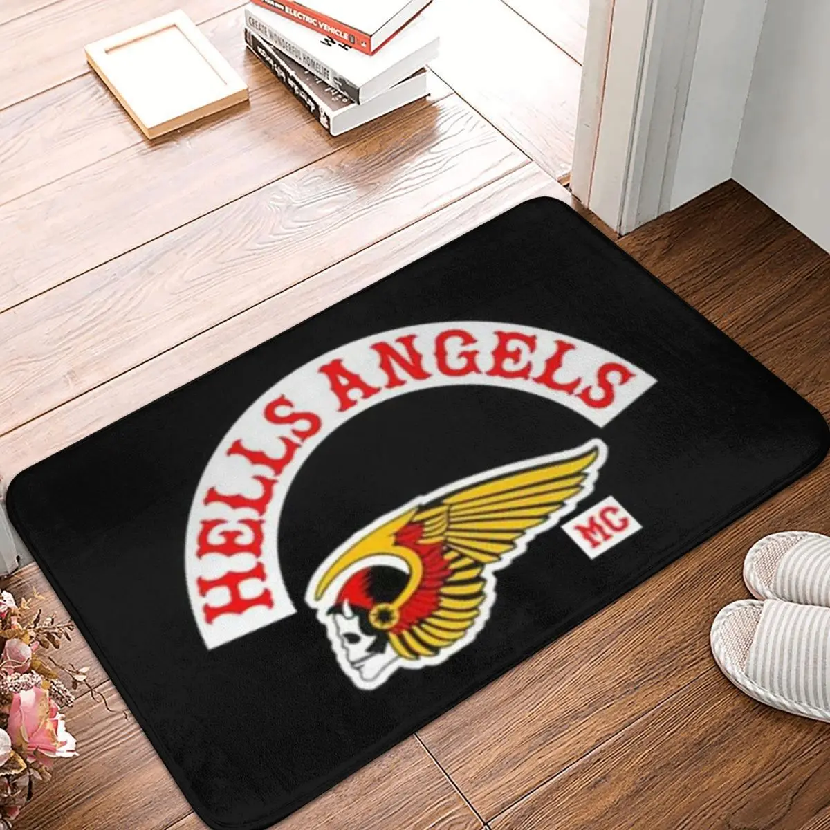 Hells Angels Logo 6 Anti-slip Doormat Floor Mat Durable Carpet Rug for Kitchen Entrance Home Bathroom Living room Footpad Mats