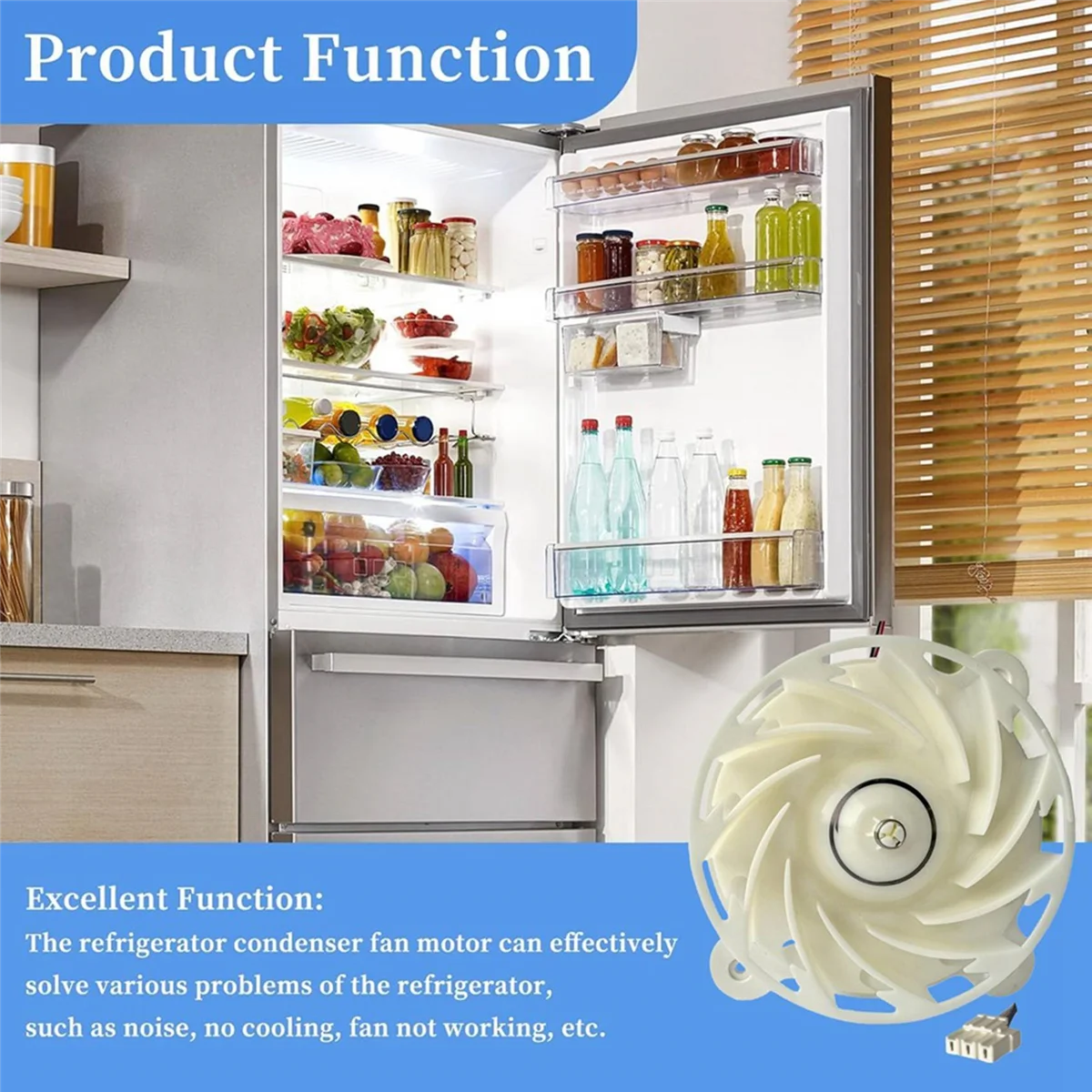 ABKB DA31-00342A محرك مروحة تبخير الثلاجة للثلاجة يستبدل EAP125908994982090 ARES2130RA DC 12V