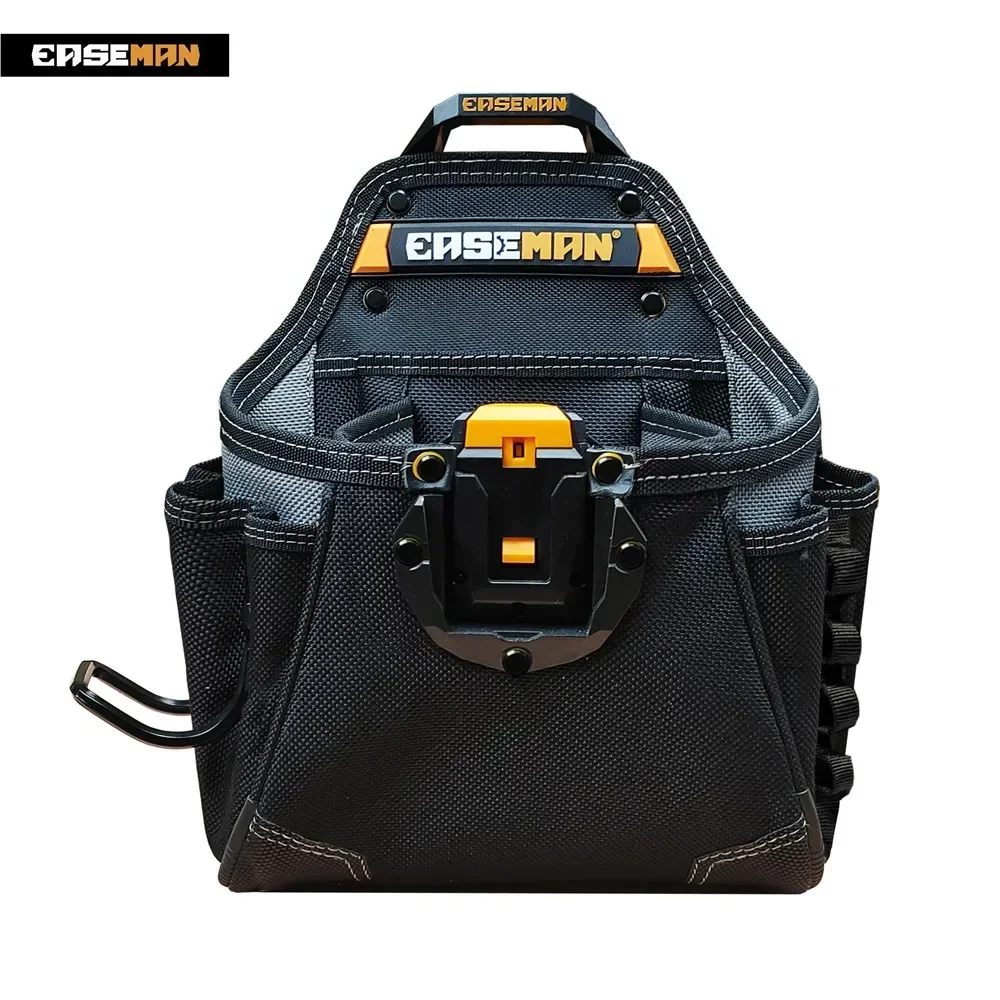 EASEMAN-Bolsa de cinturón de herramientas de alta calidad, resistente, con gancho rápido, para carpinteros electricistas, regalo para hombre