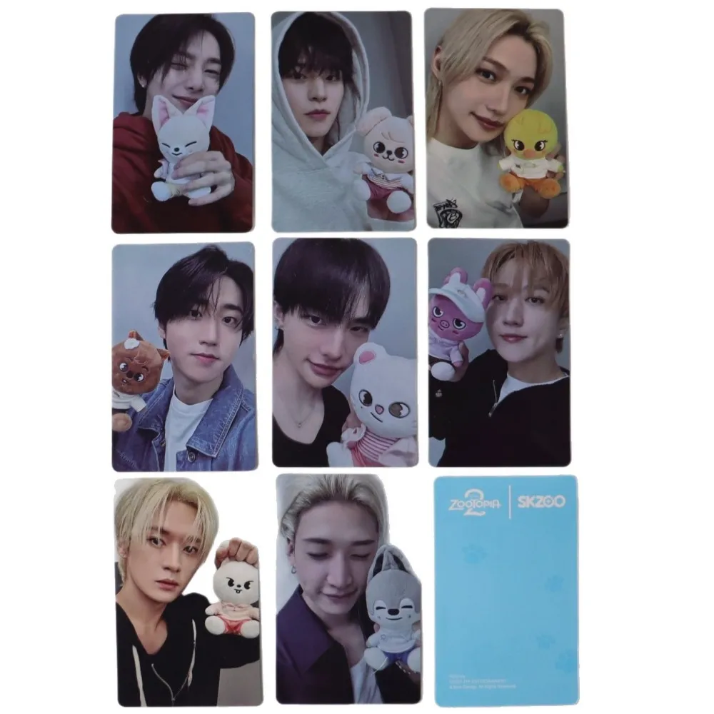 

8PCS New Stray Kids DOIT SKZOO Korean Wave Combination Handmade Album Avatar Photo Card LOMO Card Mingxin Gift