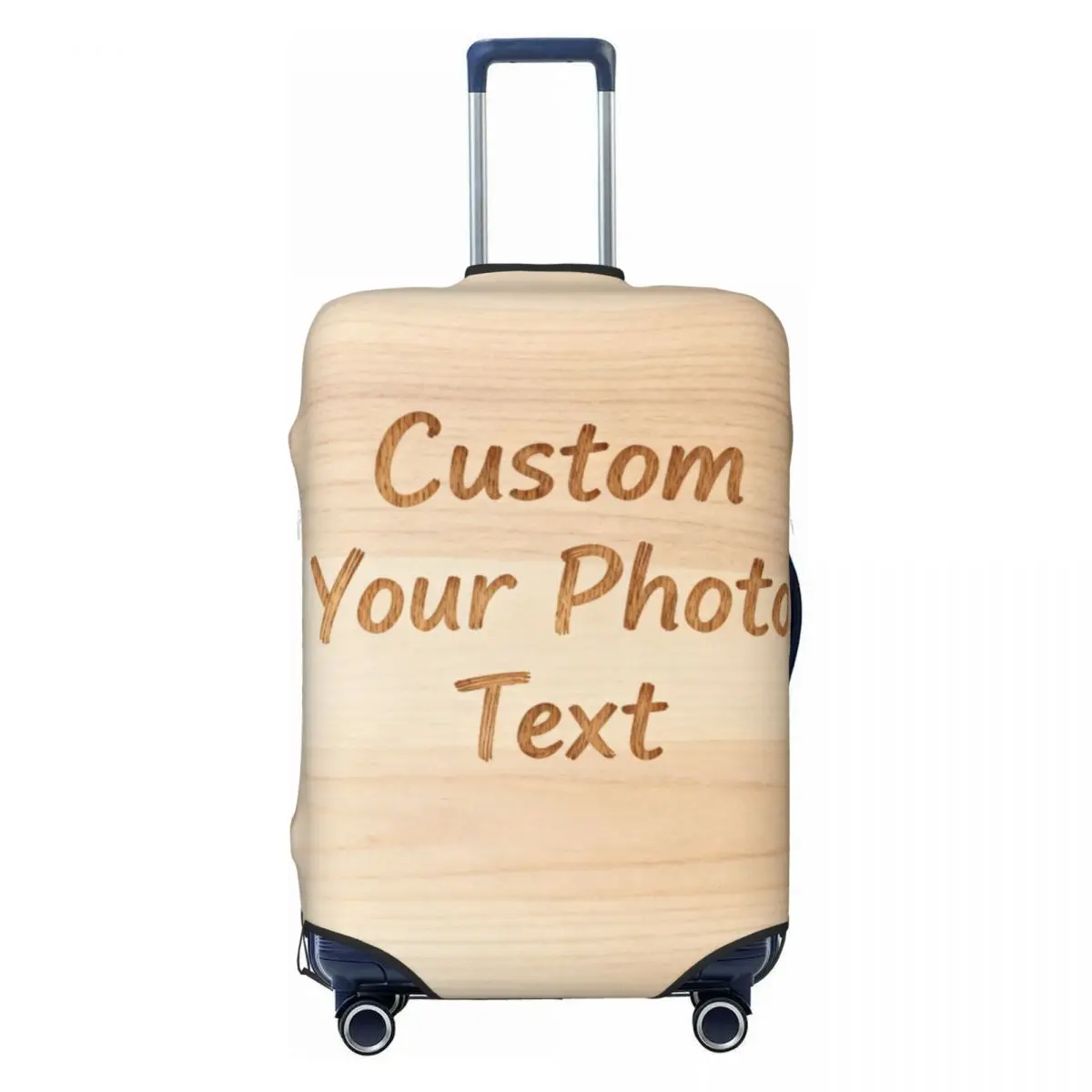 

Custom Custom Your Photo Logo Text Travel Luggage Cover Washable Suitcase Cover Protector Fit 18-32 Inch