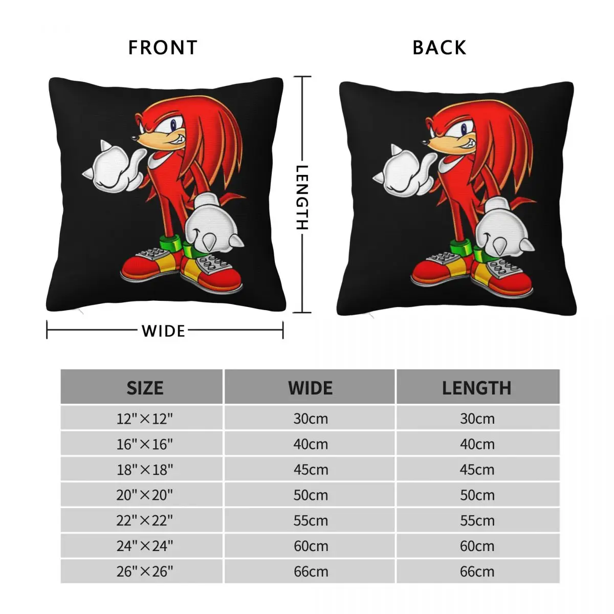 Knuckles Square Pillowcase Polyester Linen Velvet Pattern Zip Decor Room Cushion Cover 18